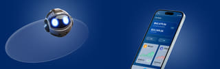 Section hero de fond pour la plateforme de trading Colline Placange